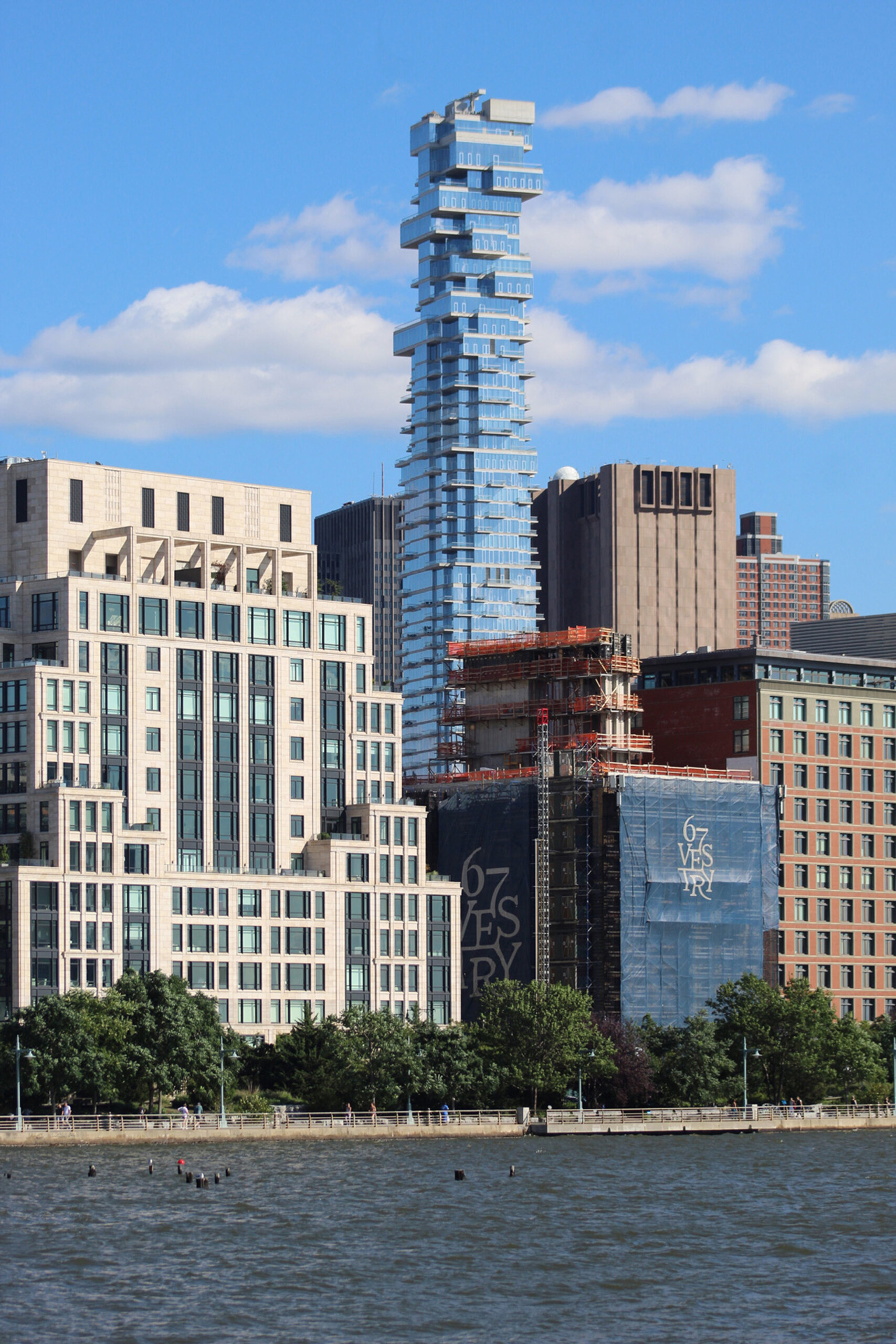 67 Vestry building under construction.