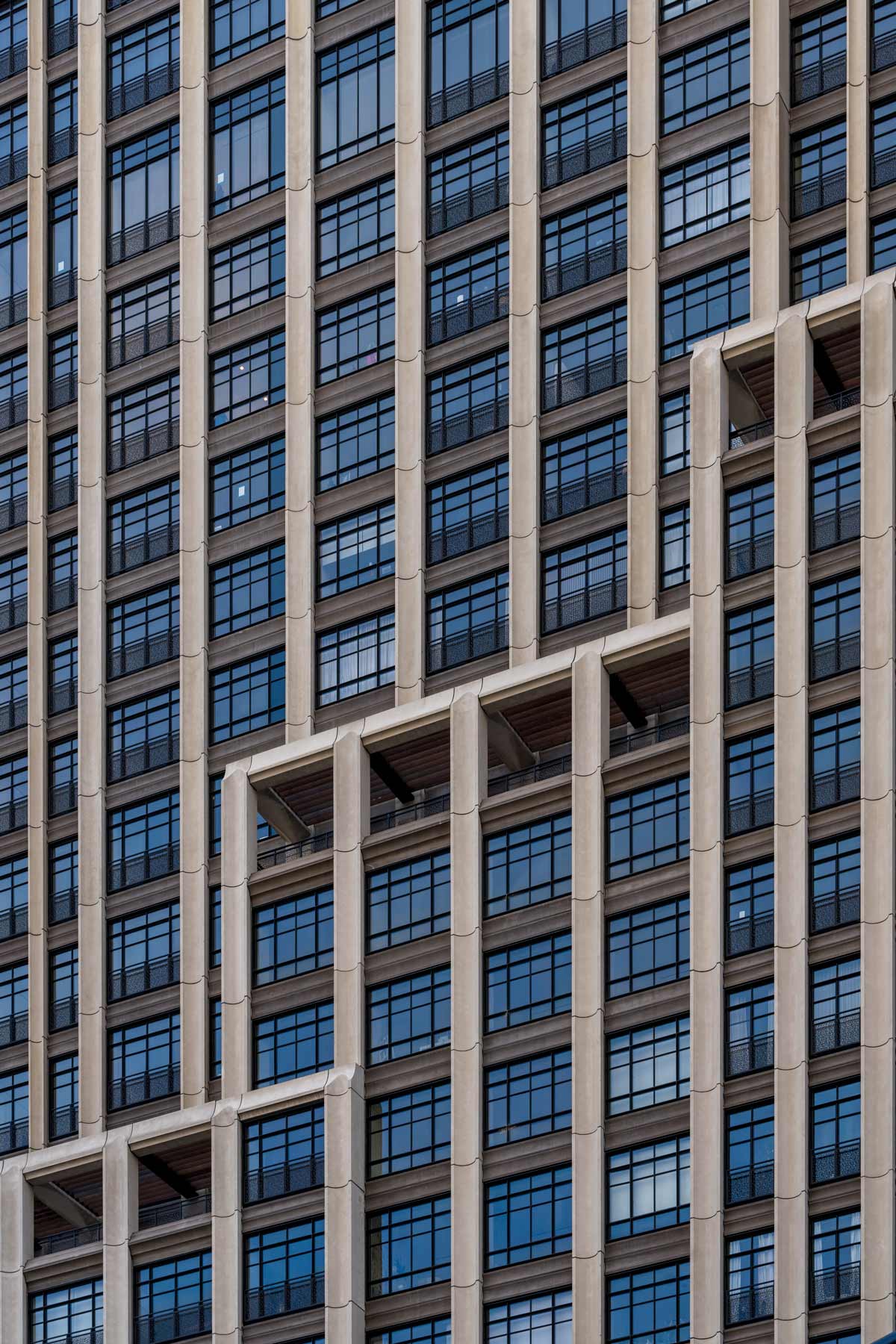 Exterior detail shot of 25 Park Row
