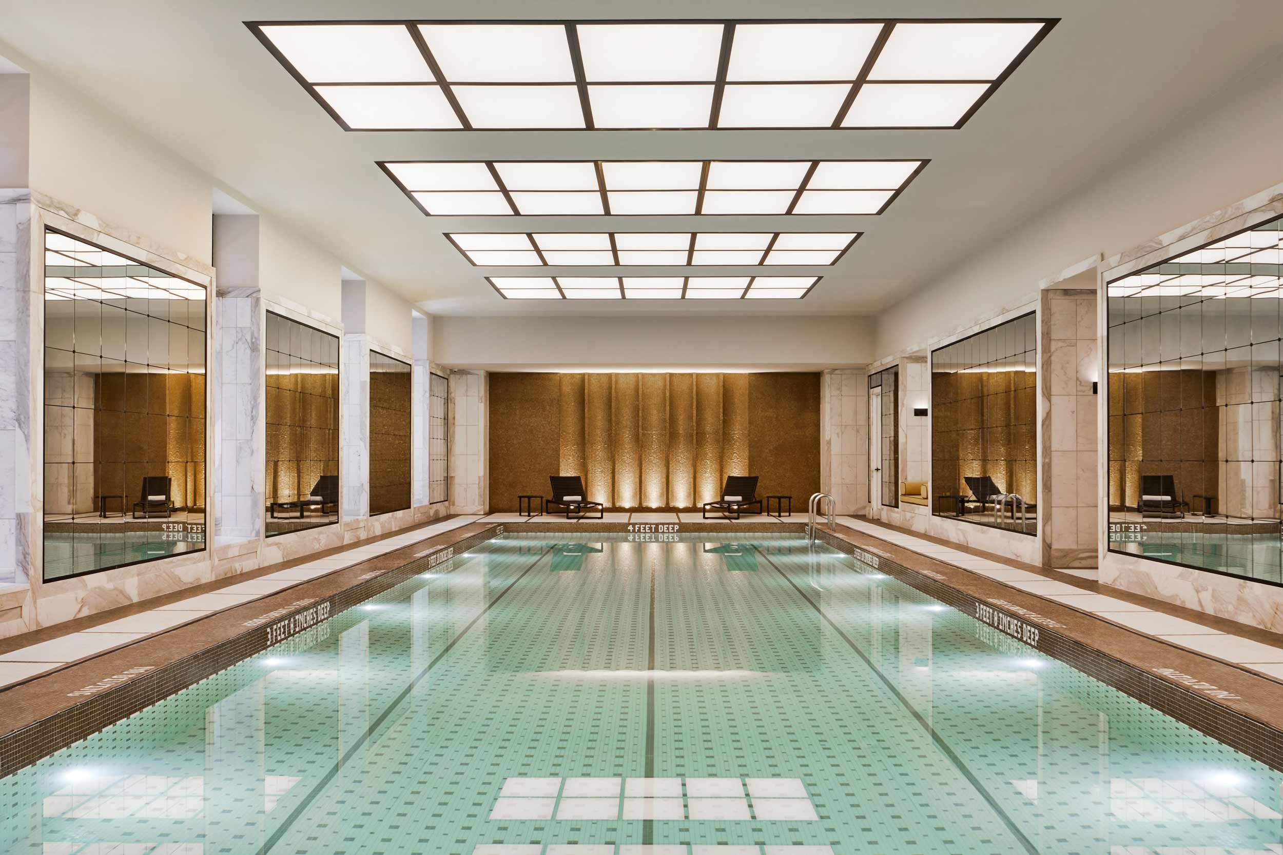 Interior pool at 25 Park Row
