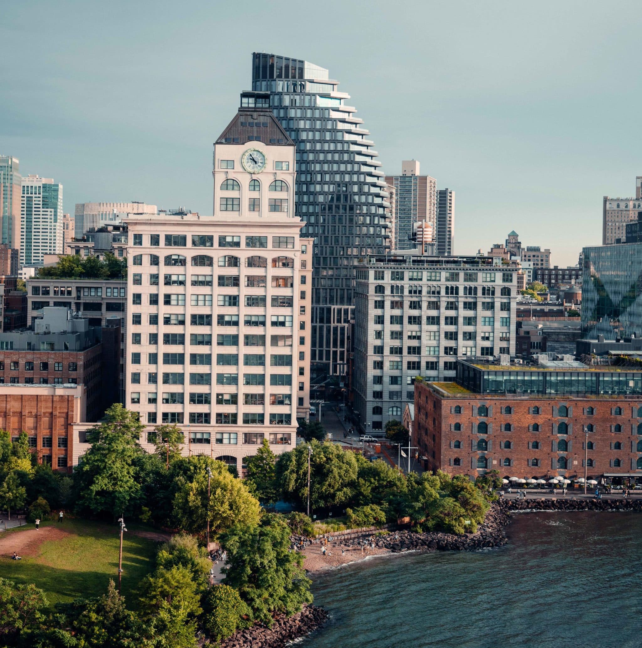 Skyline view of the city.