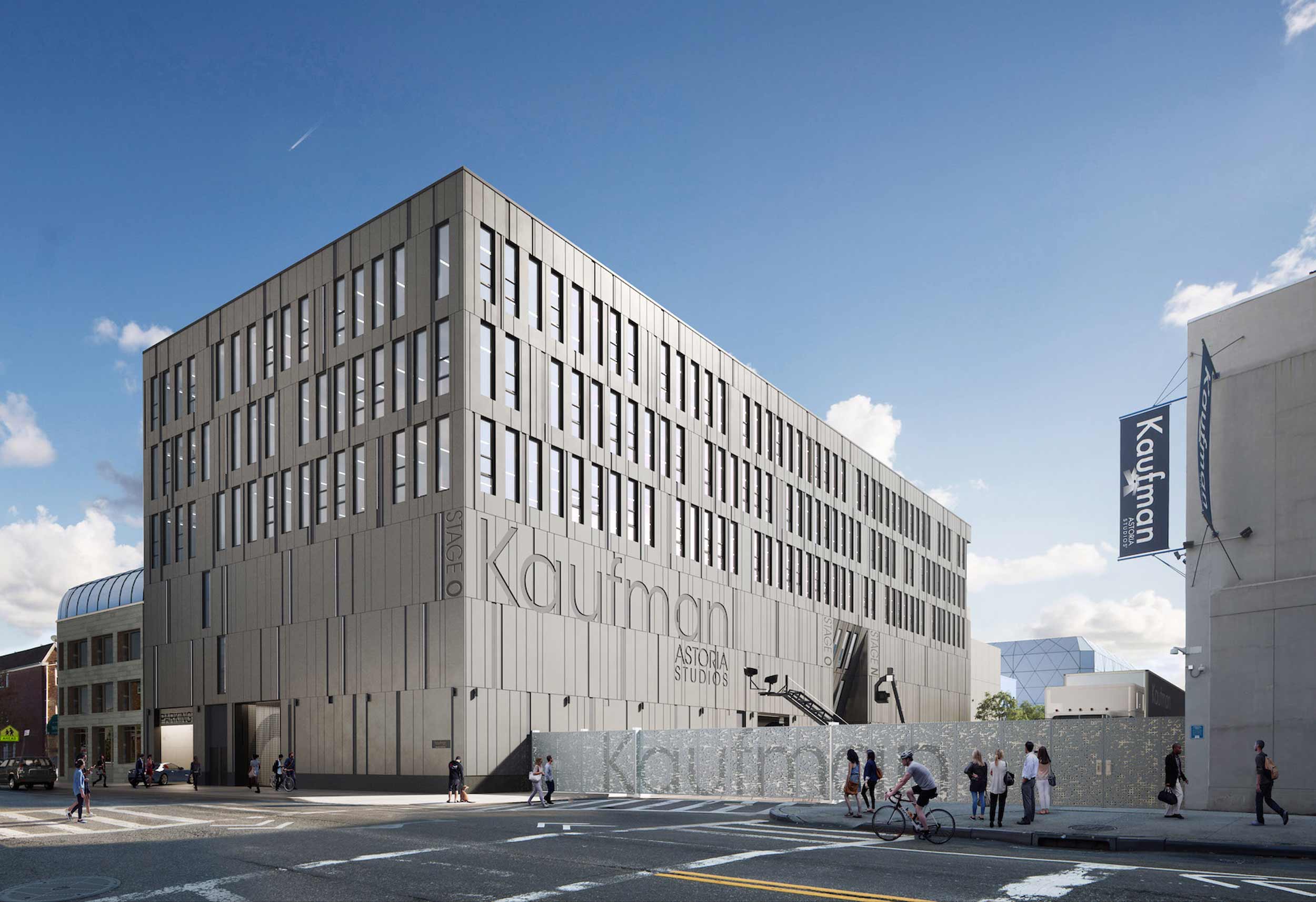 Exterior rending of the Kaufman Astoria Studios.