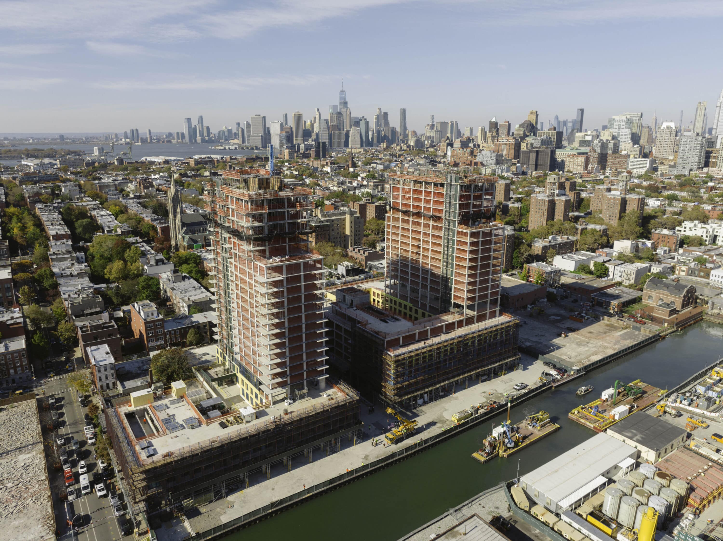 Pair of Brooklyn Towers Top Out