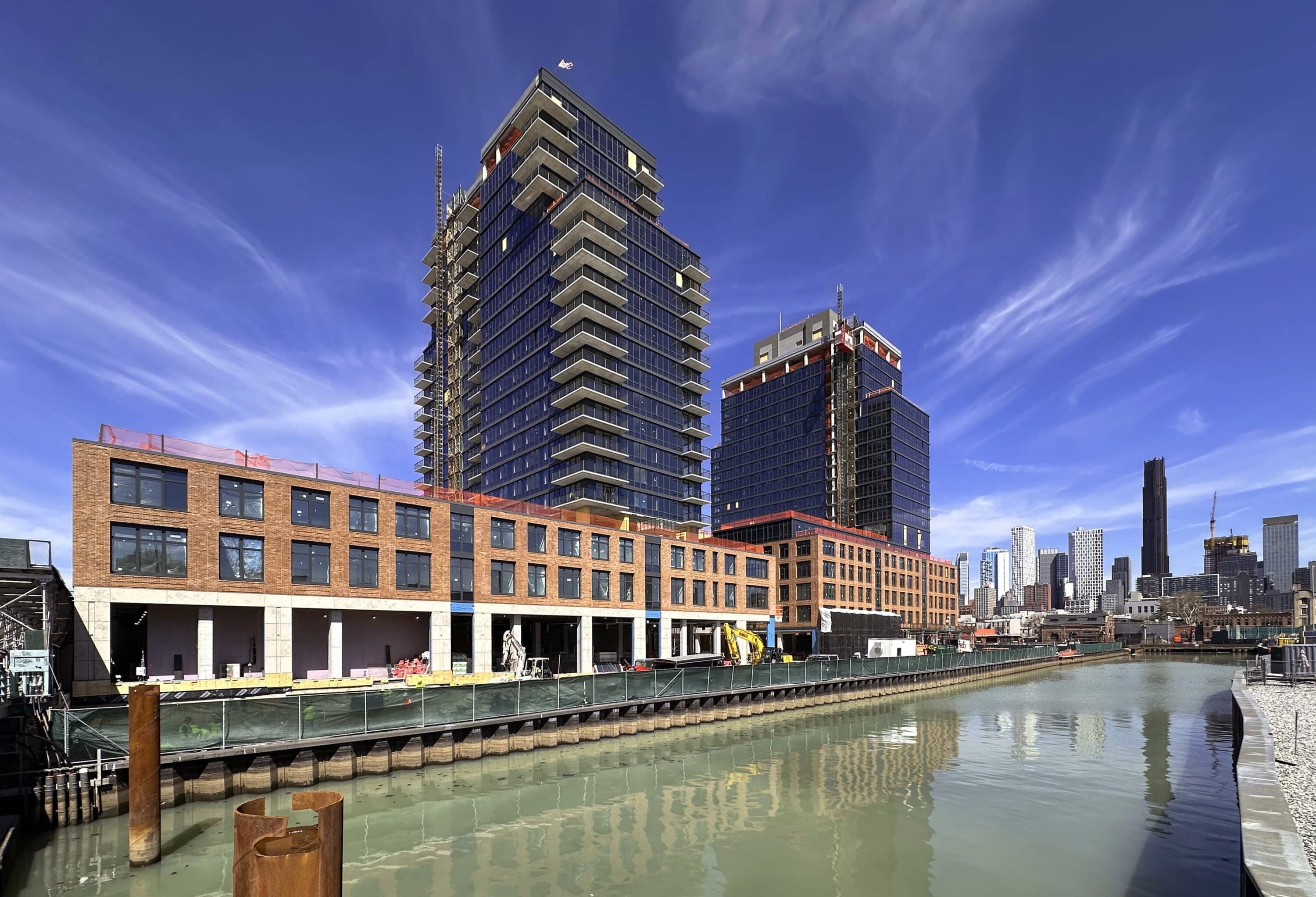 Exterior Work Progresses On Society Brooklyn And Sackett Place In Gowanus, Brooklyn